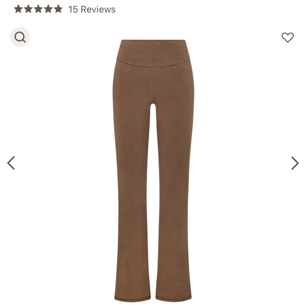 Skims Large Foldover Bootcut Legging Cocoa NEW Unopened